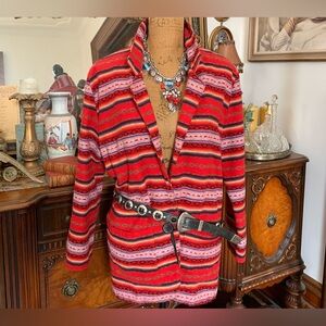Vintage Southwestern Boho Hippie Southern Country Western Native Tribe Blazer